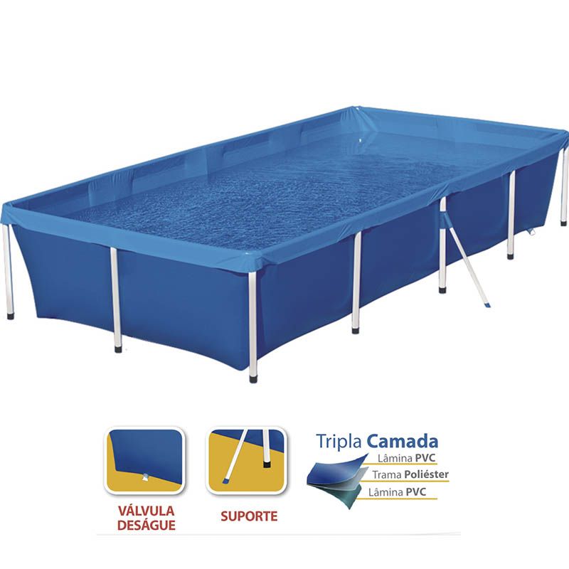 Piscina Retangular 3000 Litros Mor Standard 1005