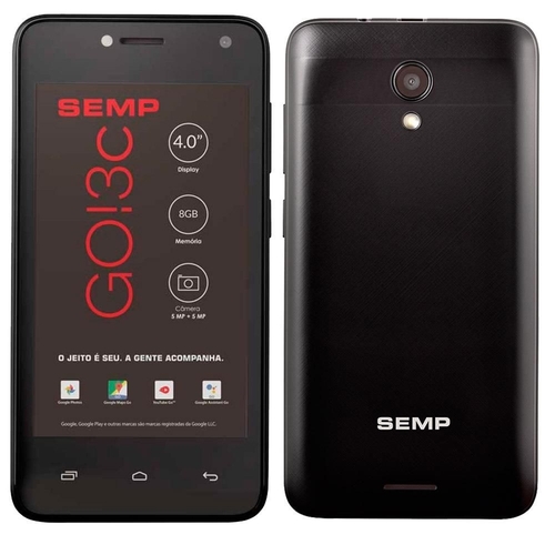 Smartphone Semp Go! 3c Dual Sim 8 Gb Preto 512 Mb Ram