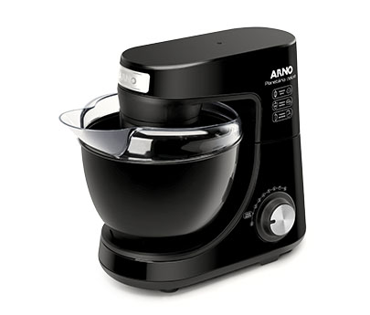 Batedeira Planetária Arno SX90 Deluxe Preta 8 Velocidades 127v