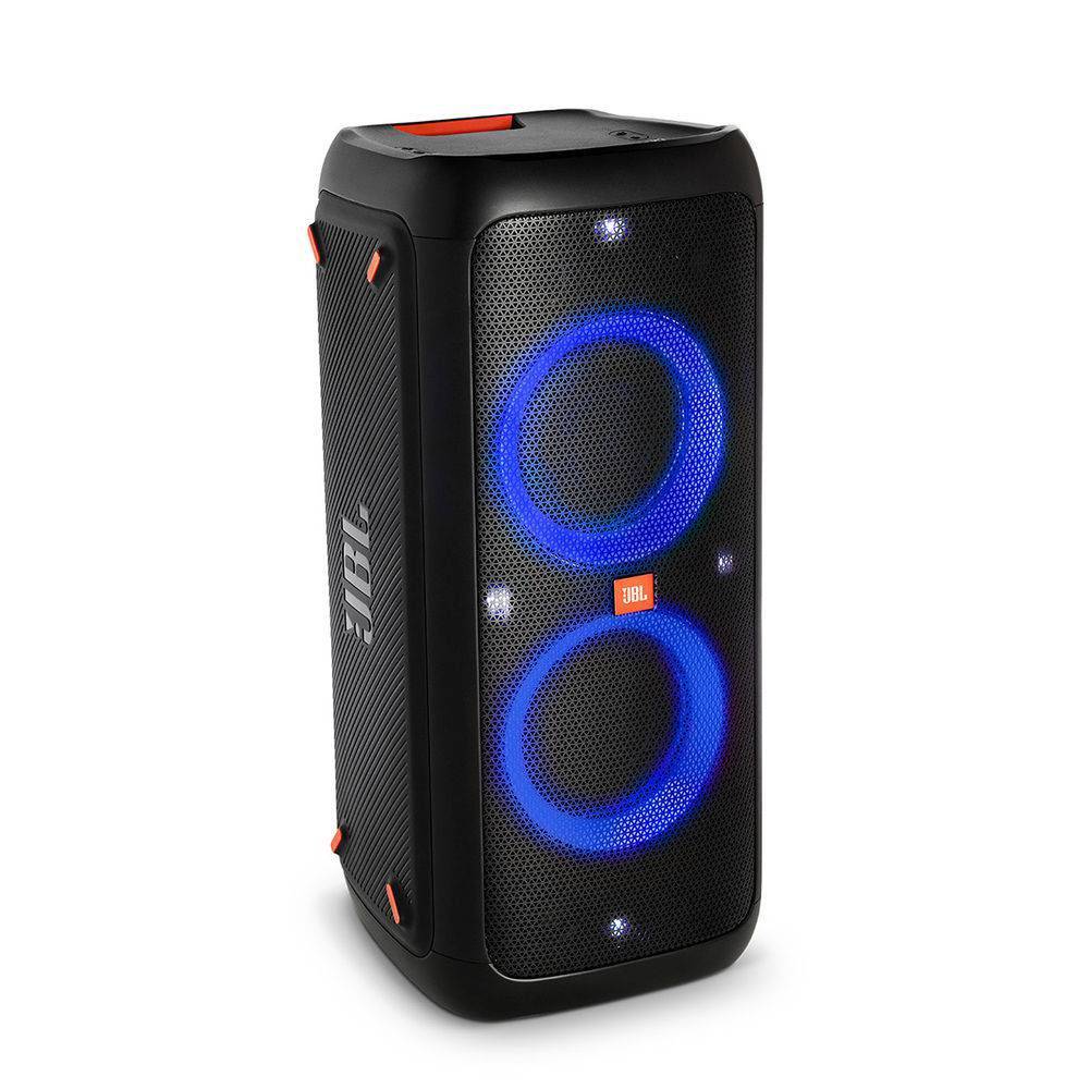 Caixa de som portátil JBL Partybox 300 com Bluetooth e efeitos de luzes Preto