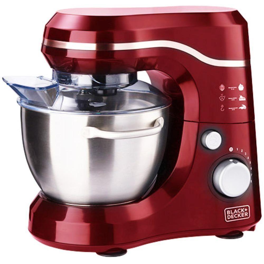 Batedeira Planetária 3l Vermelha Metálica Black Decker Plan1000 127v