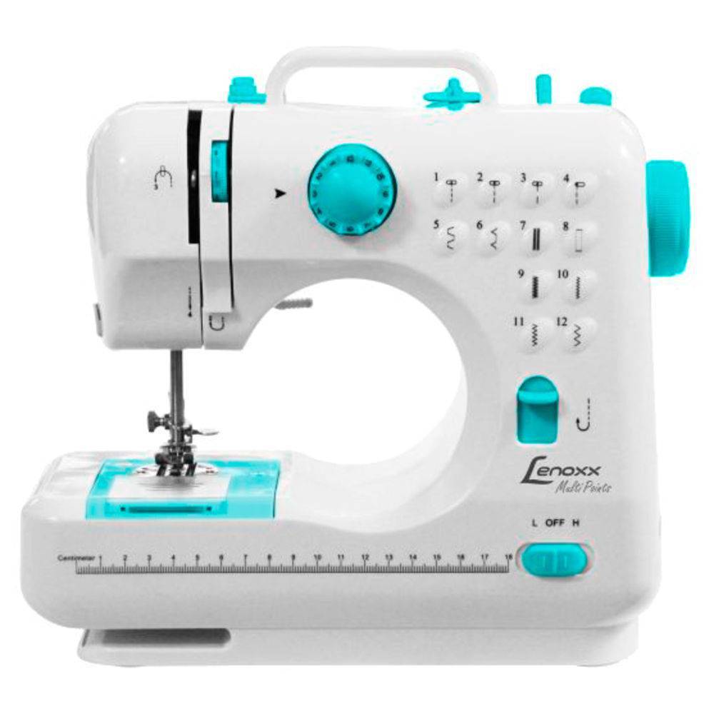Máquina De Costura Portátil PSM101 Costura Reversa Lenoxx Bivolt