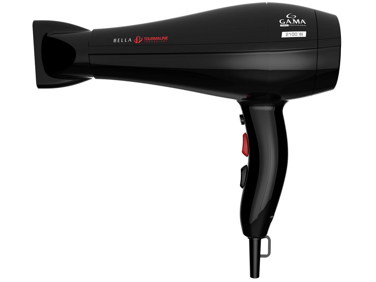 Secador De Cabelo Gama Bella Tourmaline Preto 127v