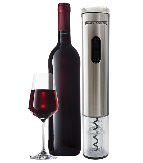 Abridor de Vinho Elétrico WINE INOX Black Decker
